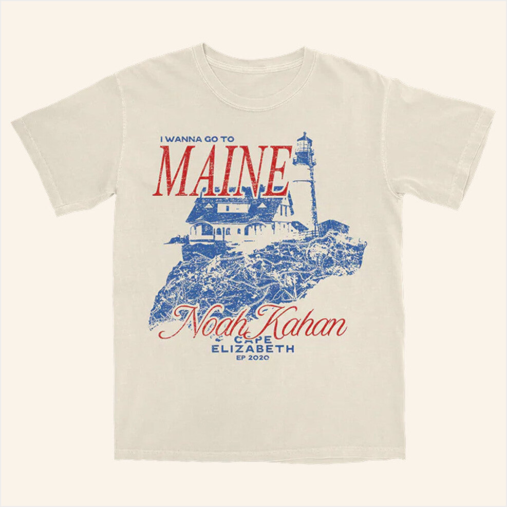 Cape Elizabeth T-Shirt Noah Kahan Merch Gift Ideas For Boyfriend Birthday Gifts For BFF