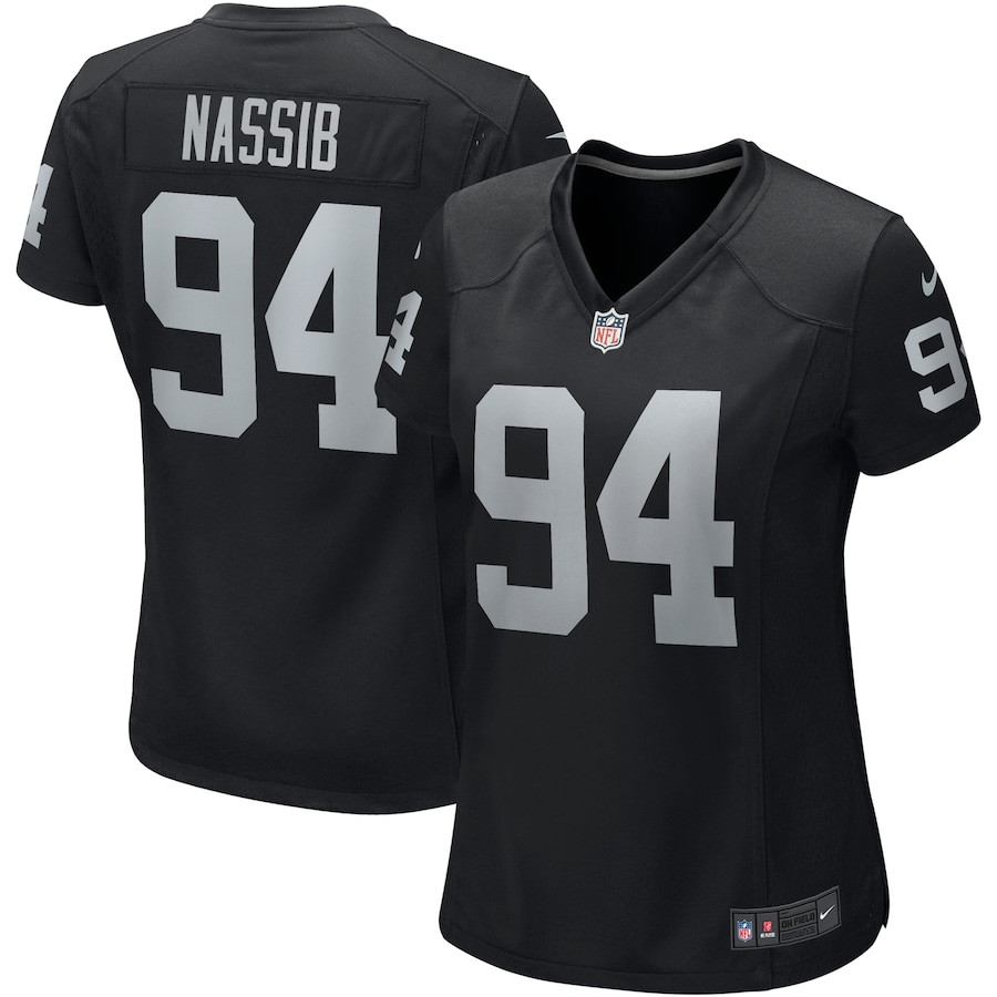 Carl Nassib 94 Las Vegas Raiders Women Game Jersey - Black - JS518
