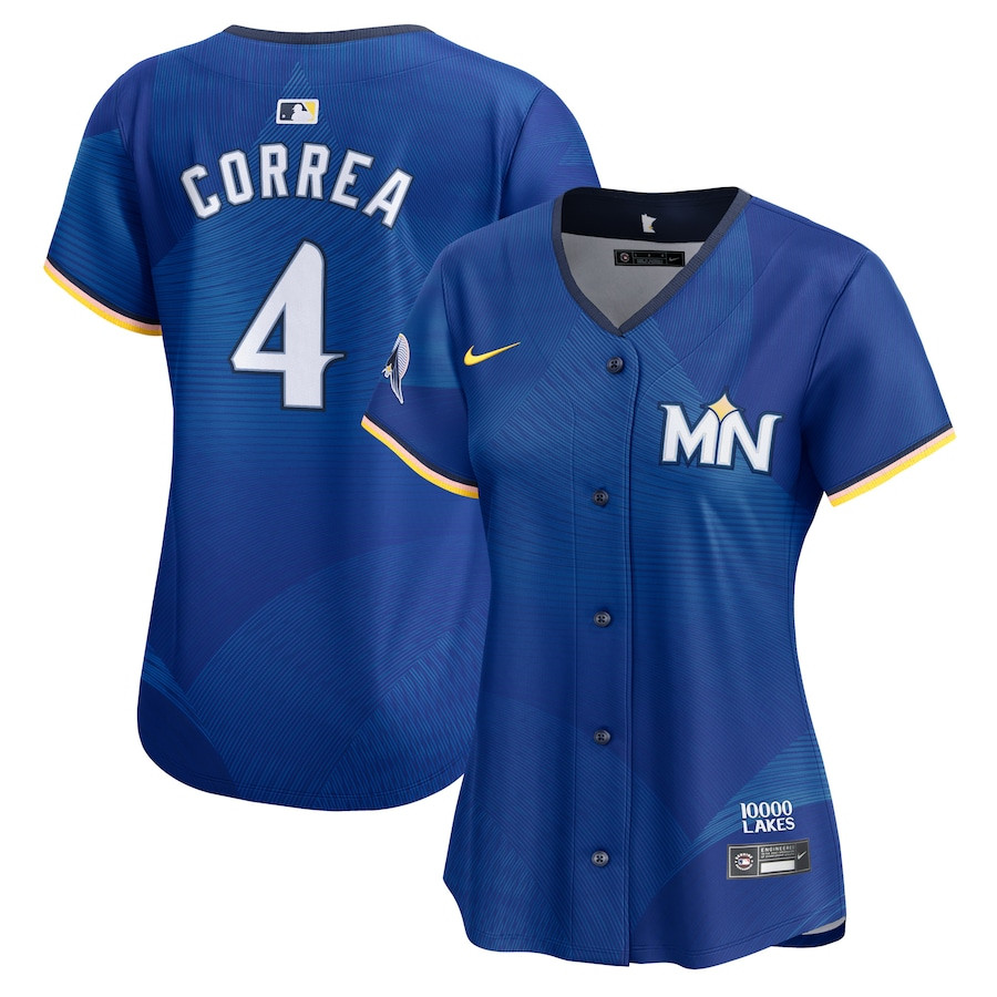 Carlos Correa 4 Minnesota Twins 2024 City Connect Limited Women Jersey - Royal - JS533