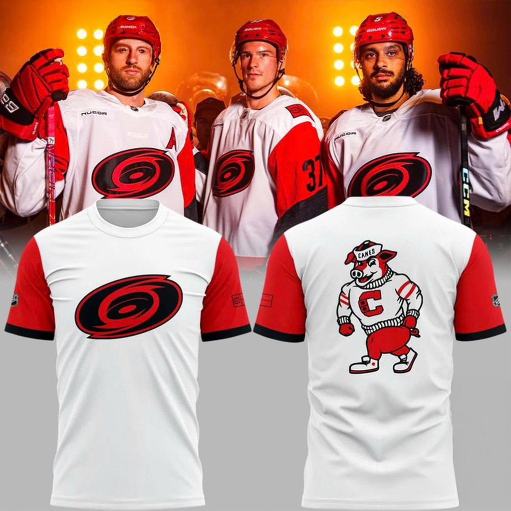 Carolina Hurricanes Strutting Stormy Road Uniform T Shirt Carolina Hurricanes Merch