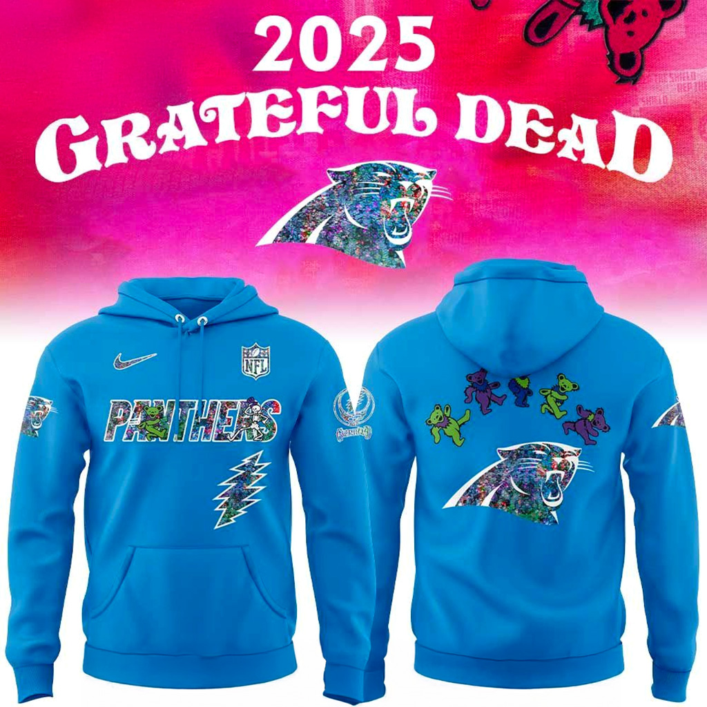 Carolina Panthers Grateful Dead Night 2025 Hoodie Carolina Panthers Merch Gifts For Friend