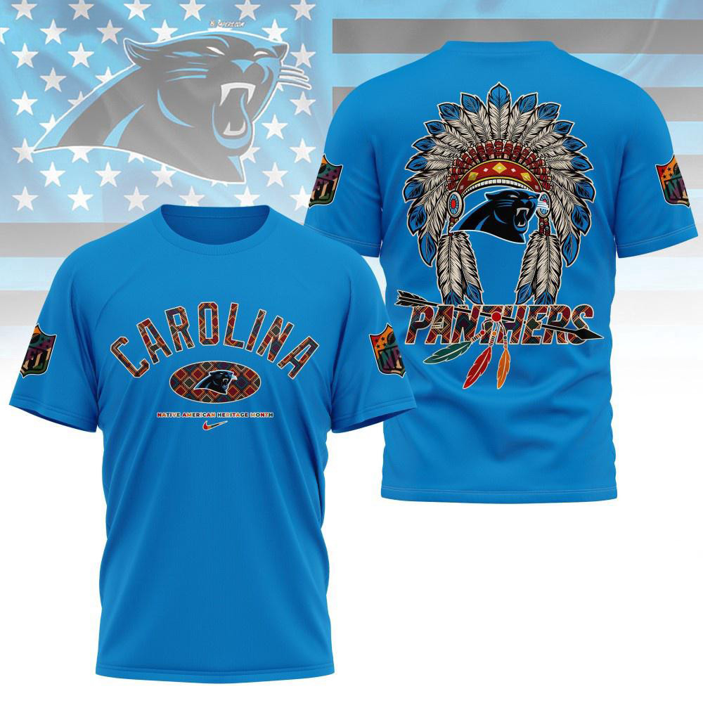 Carolina Panthers Native American Heritage Month 3d Shirt Football Fan Gift Ideas