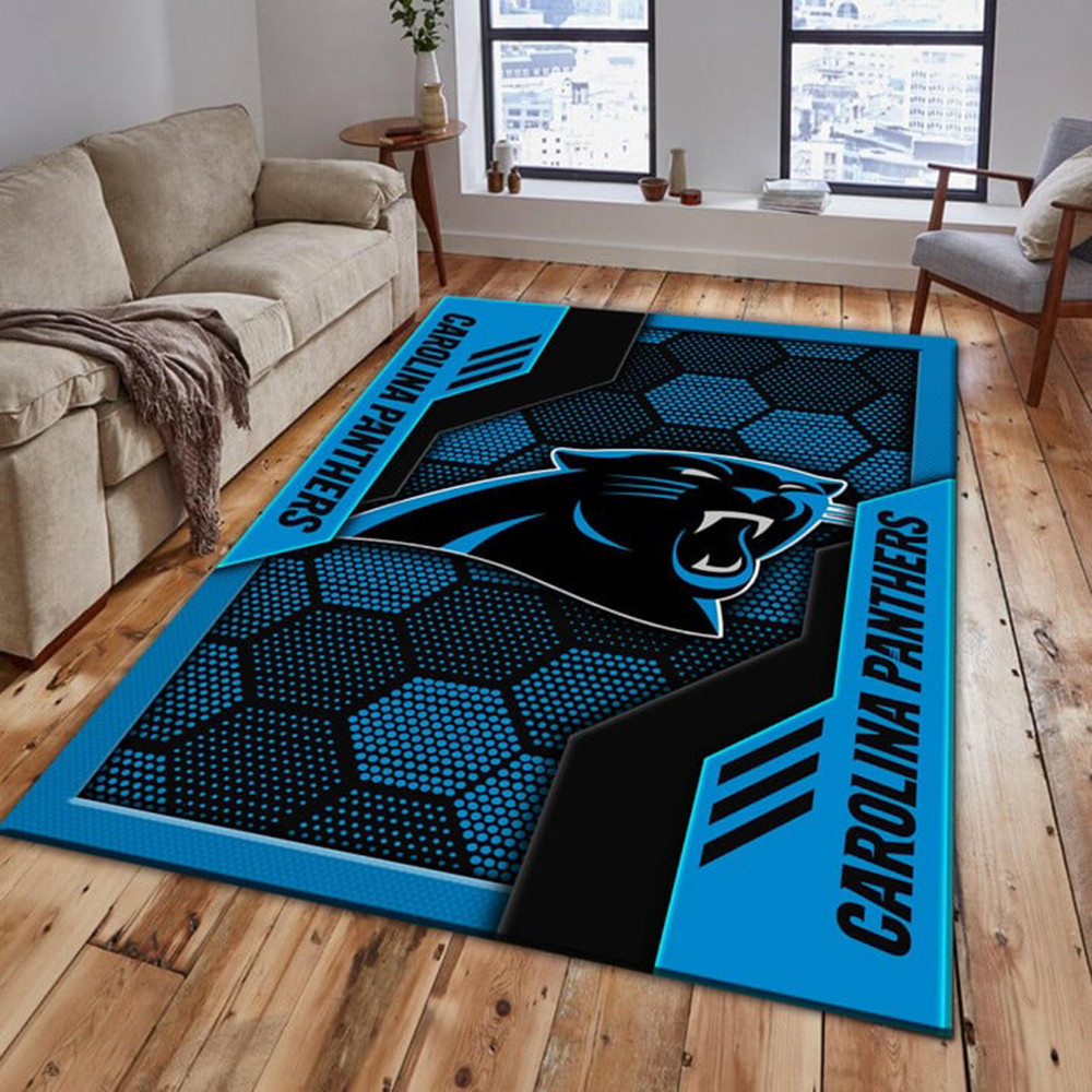 Carolina Panthers Rug Football Fan Gift Ideas