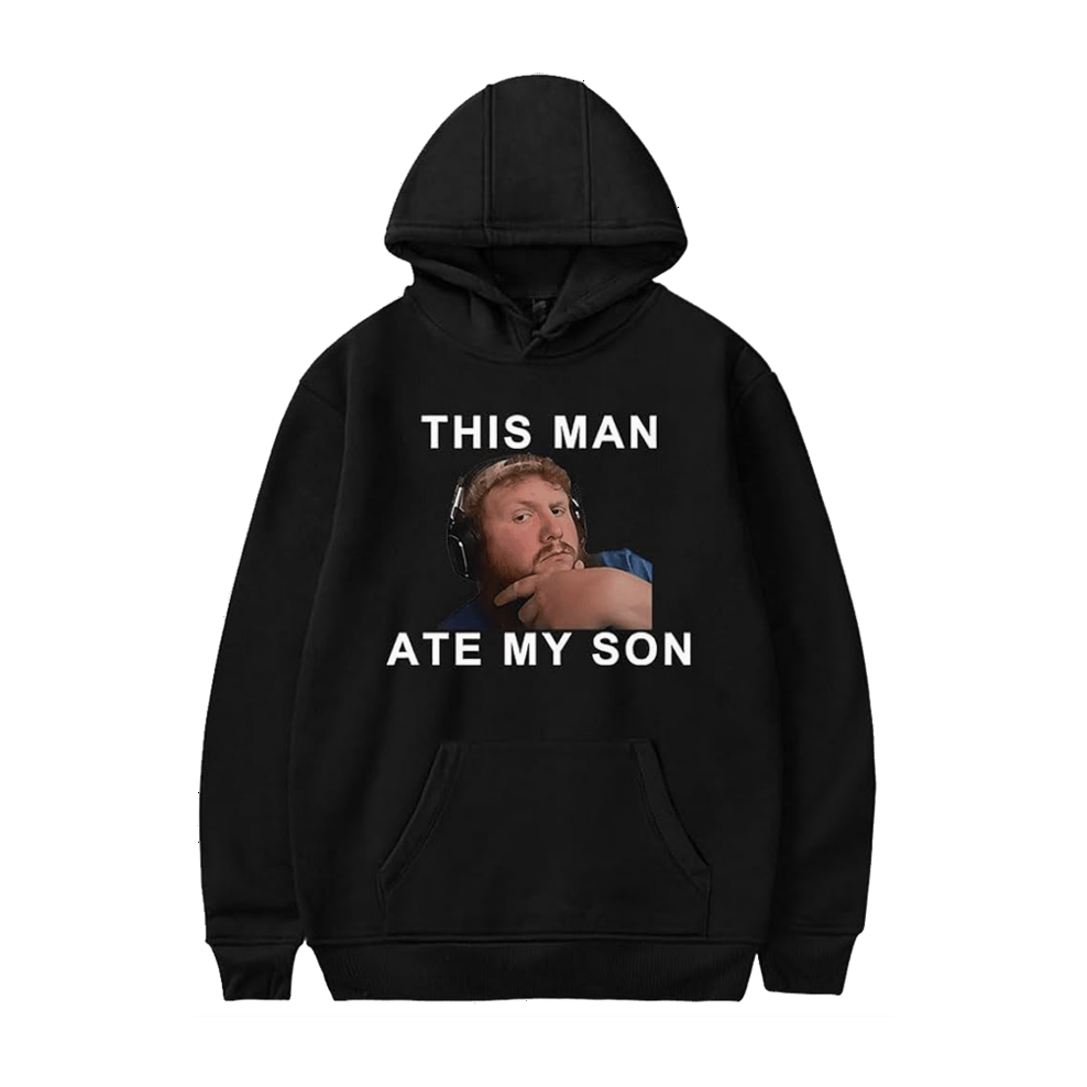 Caseoh Merch This Man Ate My Son Hoodie Best Father's Day Gifts For Game Fans Gifts For Besties