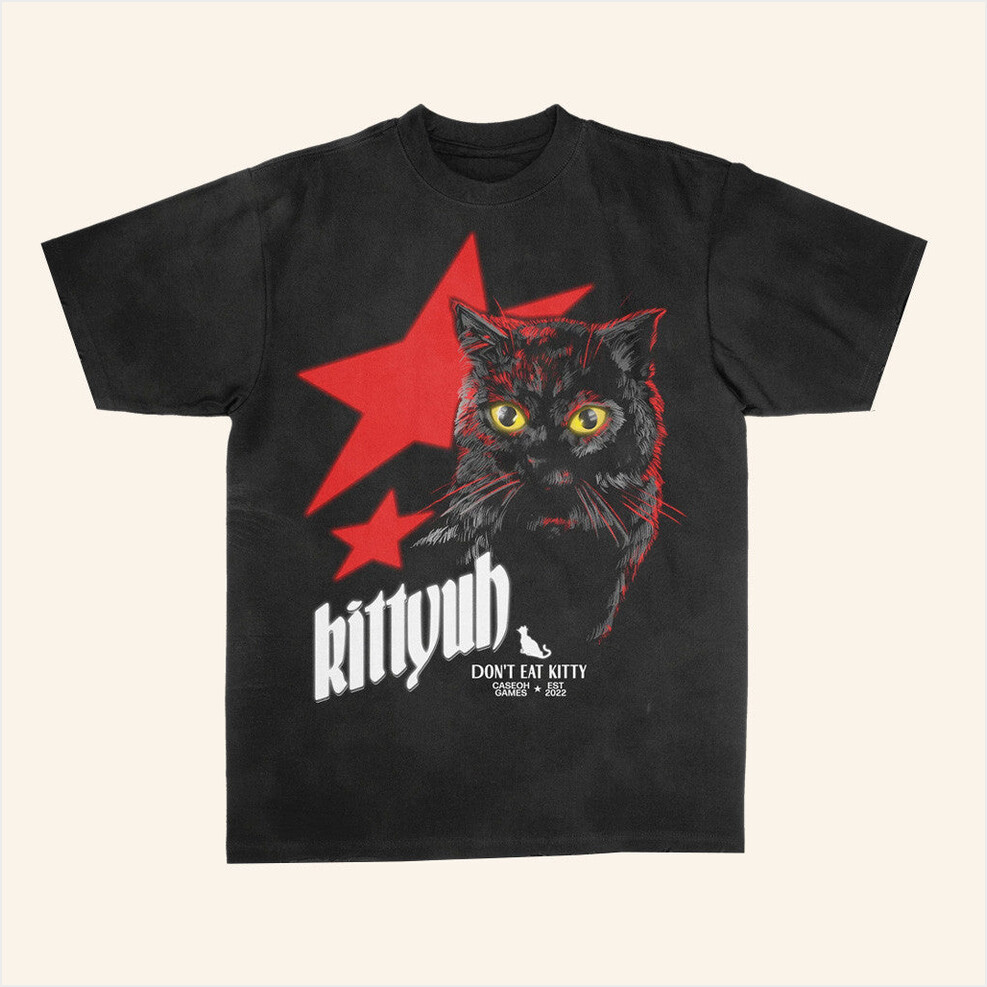 Caseoh's Don't Eat Kitty T-Shirt Caseoh Games Merch Birthday Gift Ideas Christmas Presents