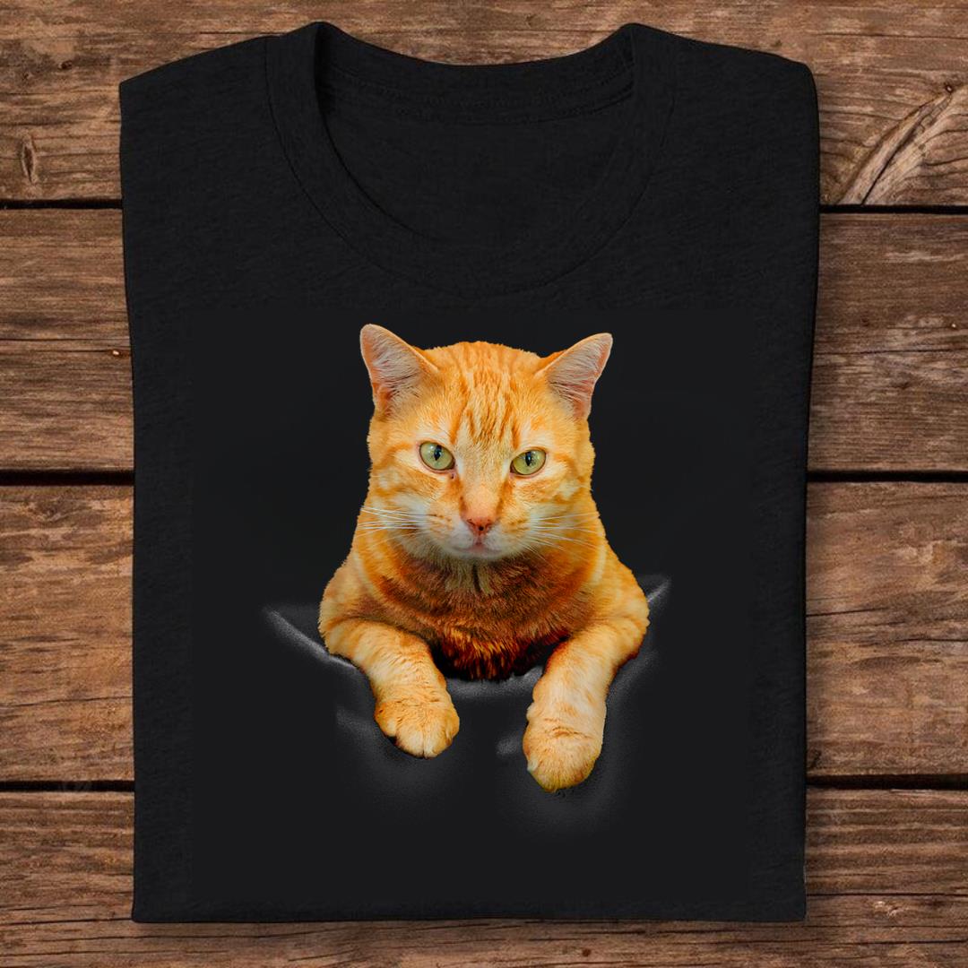 Cat Animals Creative Cat Motif Bag Cat T-shirt