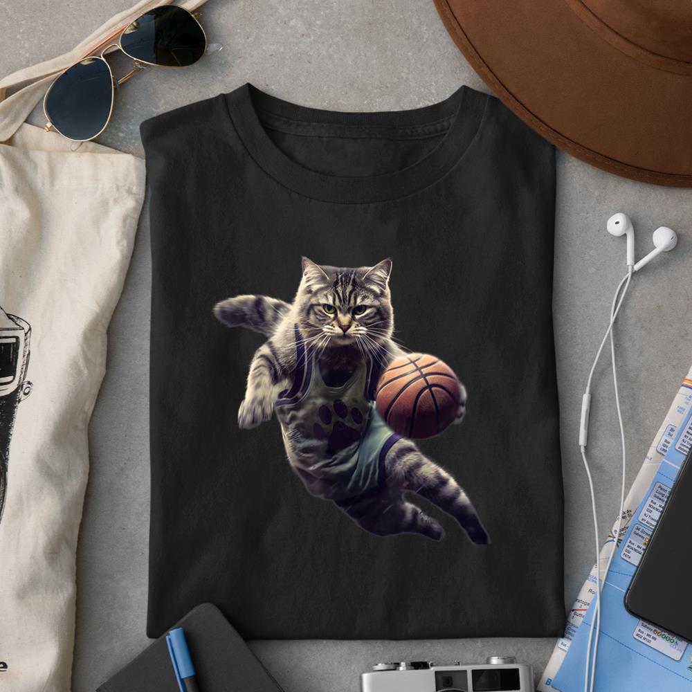 Cat Basketball Player T-Shirt