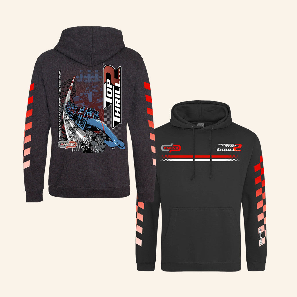 Cedar Fair Merch Cedar Point Top Thrill 2 Black Hoodie Gifts For Husband