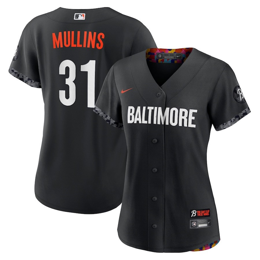 Cedric Mullins 31 Baltimore Orioles Women's 2023 City Connect Player Jersey - Black - JS232