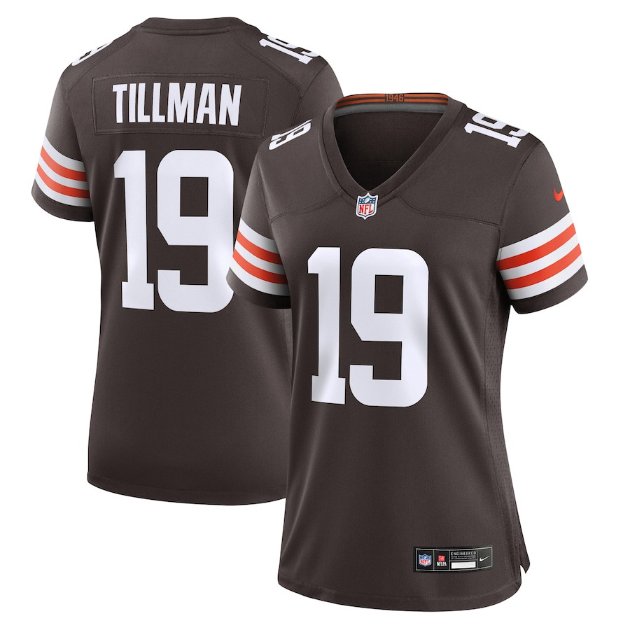 Cedric Tillman 19 Cleveland Browns Women's Game Jersey - Brown - JS311