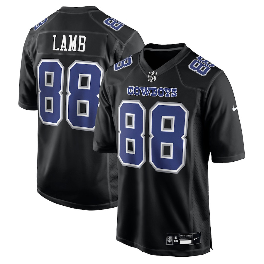 CeeDee Lamb 88 Dallas Cowboys Fashion Game Men Jersey - Carbon Black - JS442