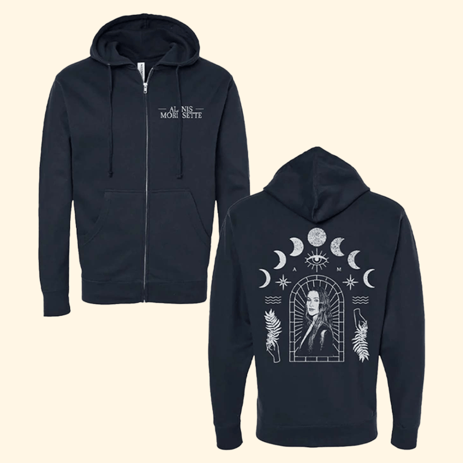 Celestial Zip Hoodie Alanis Merch Birthday Gifts For Music Lovers Best Friend Gifts