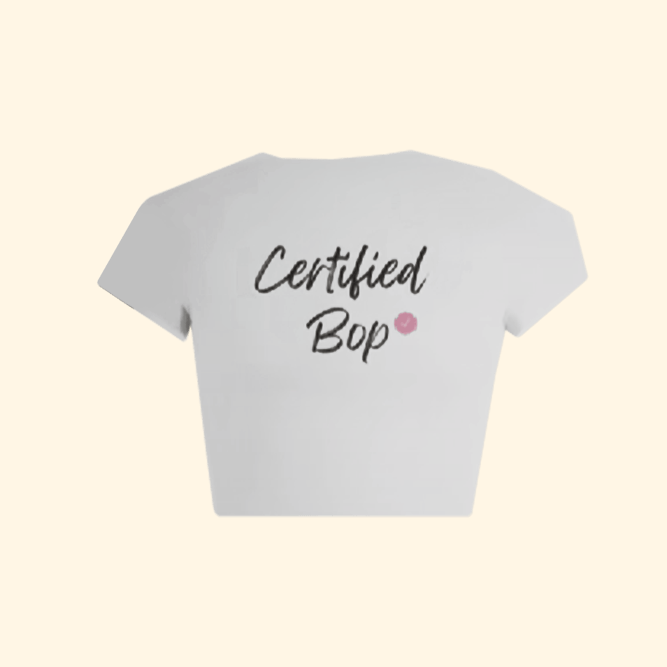 Certified Bop Cropped T-Shirt Camilla Araujo Merch Bop House Merch Mother's Day Gifts For Friends