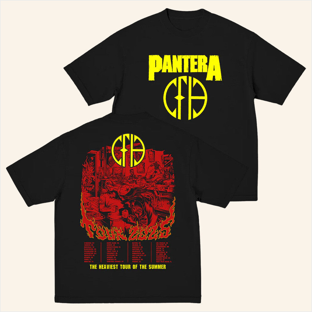 CFH 2025 Tour T-Shirt Pantera Merch Best Birthday Gifts For Husband Gifts For Best Friend