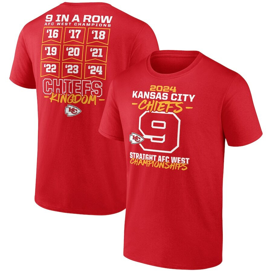 Champion Kansas City Chiefs T-Shirt Football Related Gifts