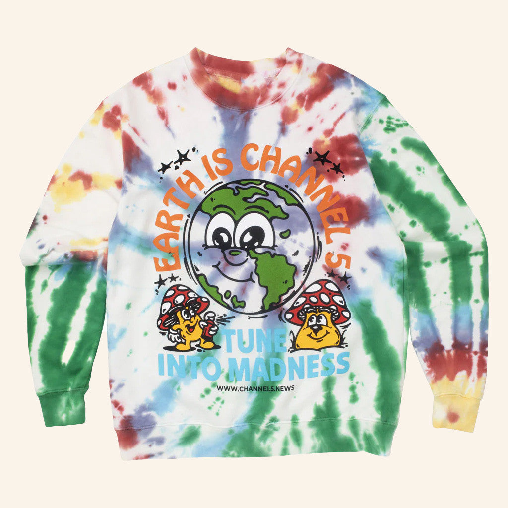 Channel 5 Merch Madness Spiral Dye Sweatshirt Best Gifts For Boyfriend
