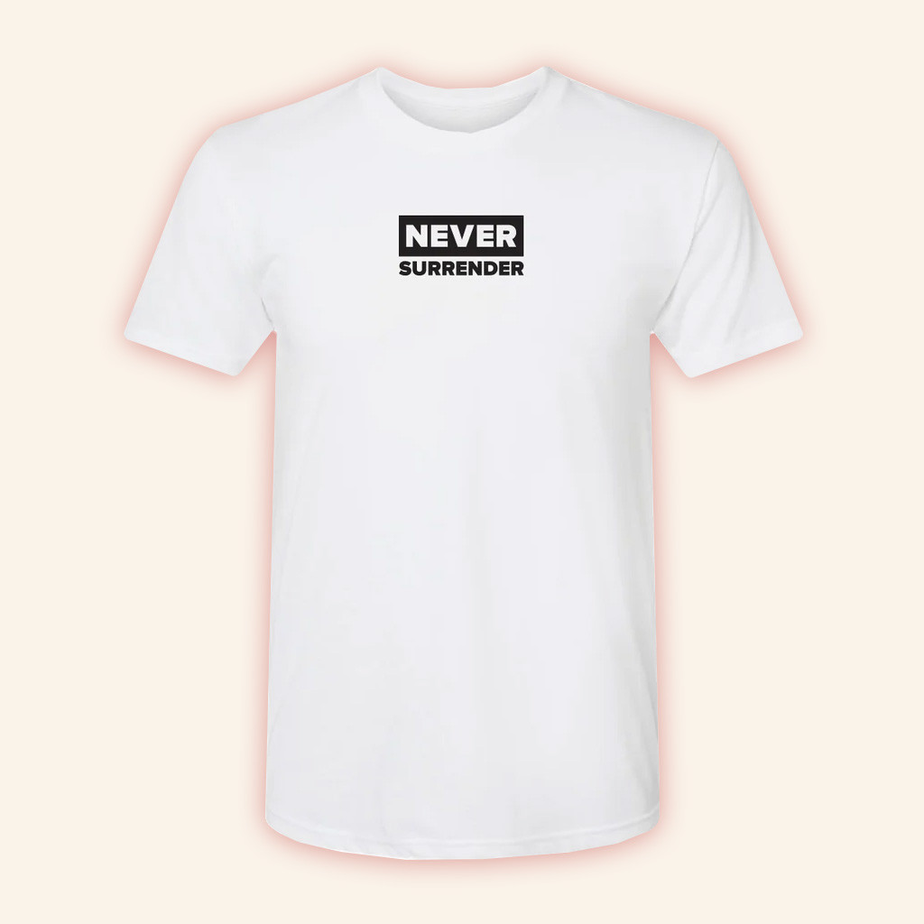 Charlie Kirk Shirt White Never Surrender T-Shirt Charlie Kirk Merch Patriotic Apparel