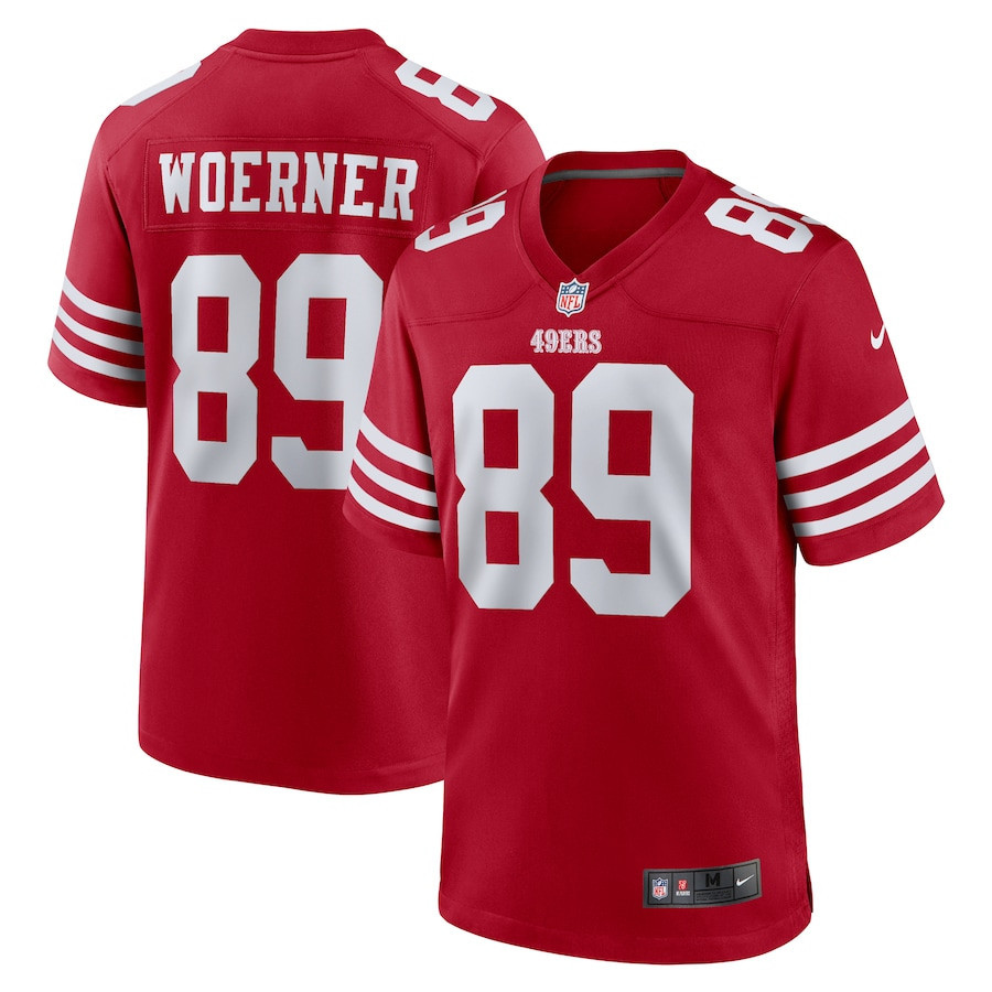Charlie Woerner 89 San Francisco 49ers Game Men Jersey - Scarlet - JSDV735