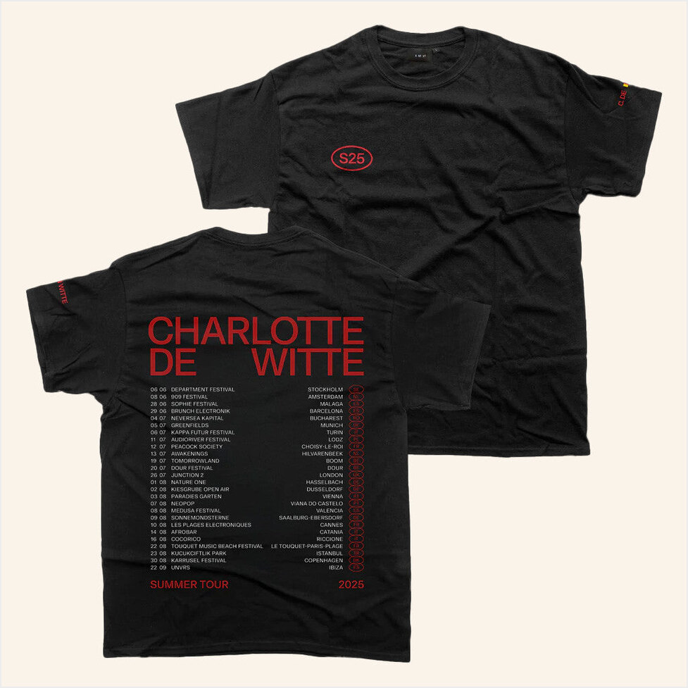 Charlotte De Witte Summer Tour '25 Shirt Kntxt Merch Birthday Gifts For Fans Gifts For Besties