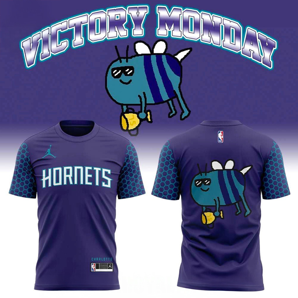 Charlotte Hornets Victory Monday T-Shirt Charlotte Hornets Merch Gifts For Husband