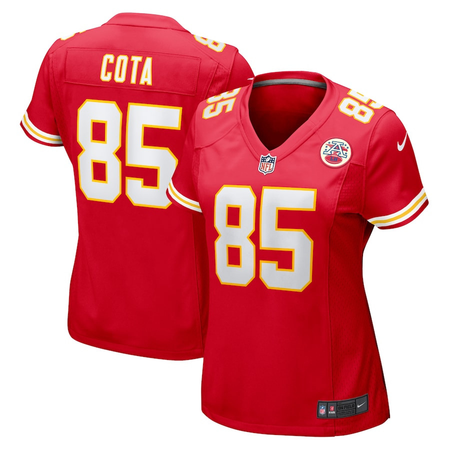 Chase Cota 85 Kansas City Chiefs Women's Game Jersey - Red - JS285