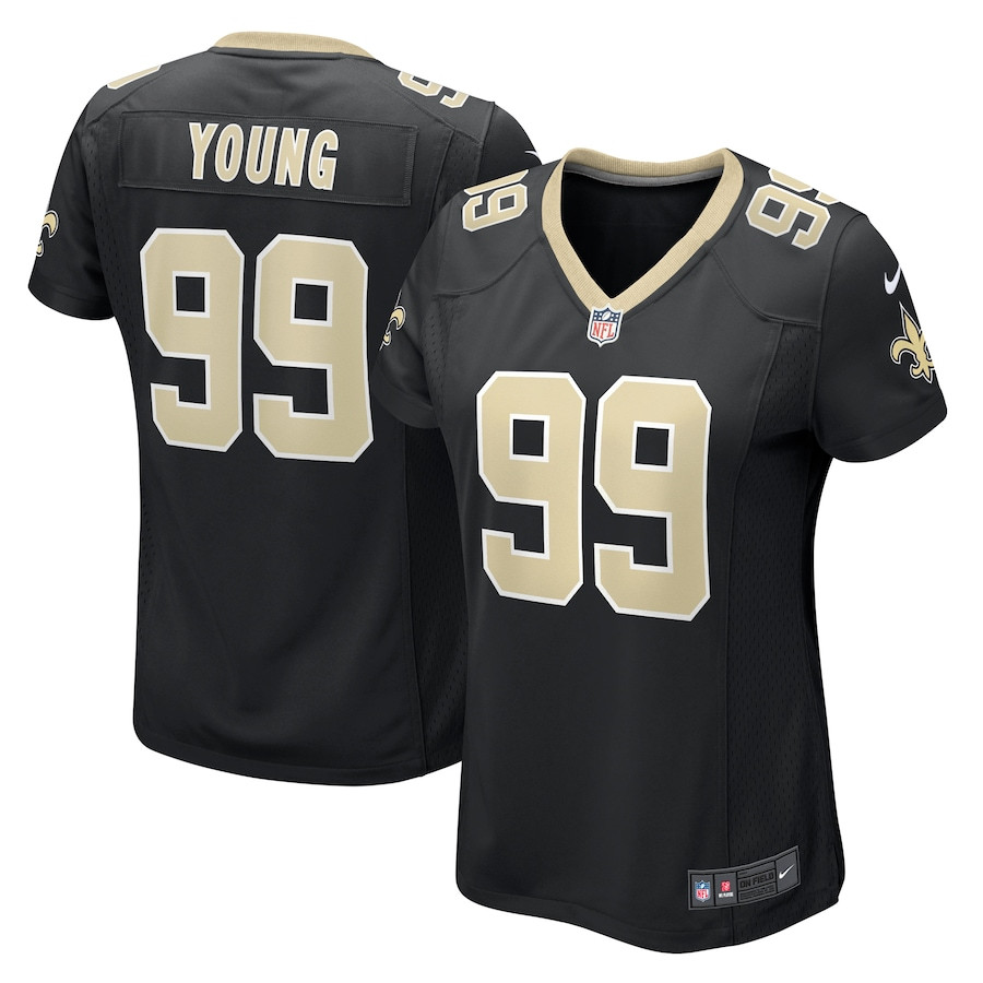Chase Young 99 New Orleans Saints Women's Game Jersey - Black - JS811