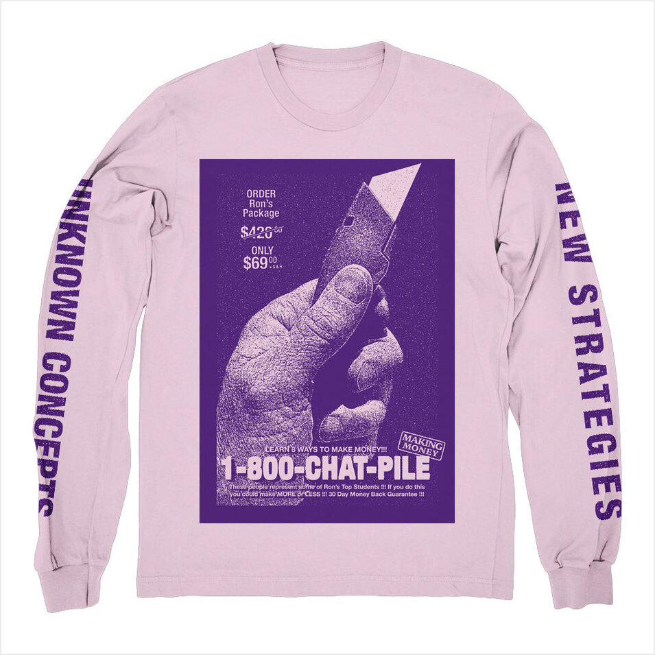 Chat Pile Merch 1-800 Pink Long Sleeve Shirt Chat Pile Shirt Dad Gifts For Father's Day 2025
