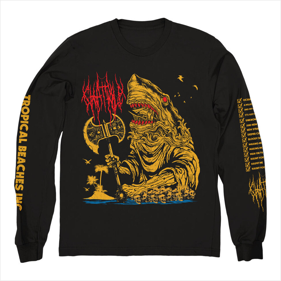 Chat Pile Merch Tropical Beaches Long Sleeve Shirt Chat Pile Shirt Father's Day Gifts For Metal Music Lovers