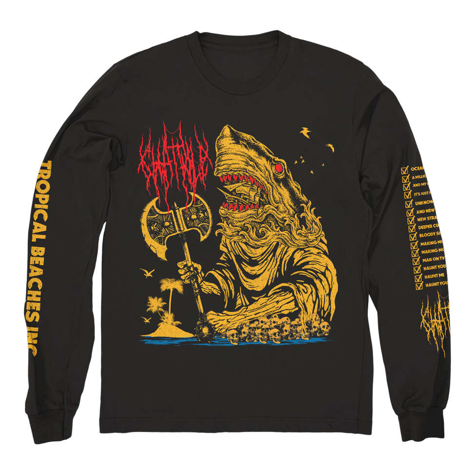 Chat Pile Merch Tropical Beaches Long Sleeve Shirt Chat Pile Shirt Father's Day Gifts For Metal Music Lovers