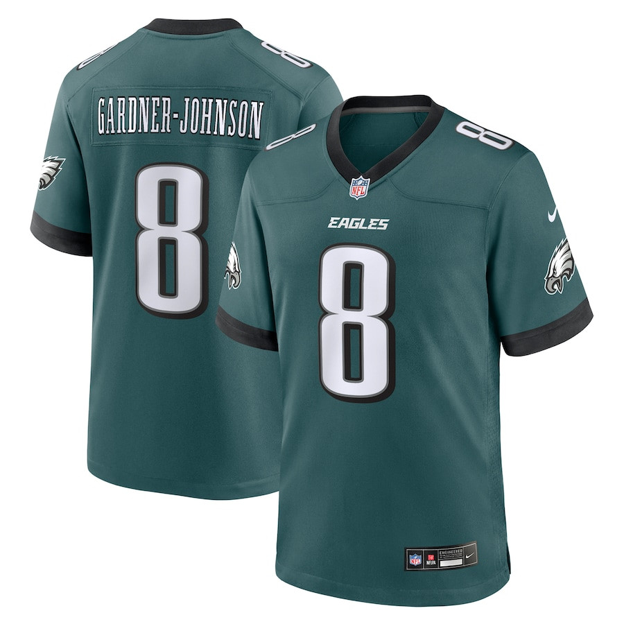 Chauncey Gardner-Johnson 8 Philadelphia Eagles Game Men Jersey - Midnight Green - JSDV553