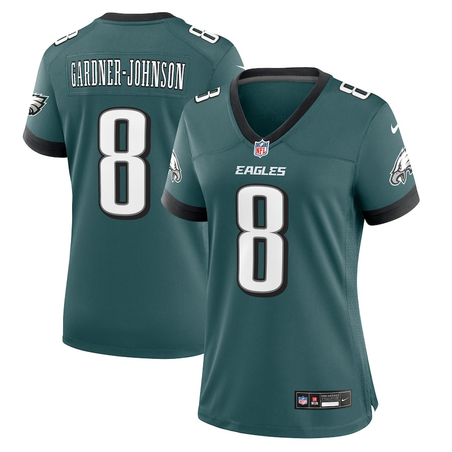 Chauncey Gardner-Johnson 8 Philadelphia Eagles Women Game Jersey - Midnight Green - JSDV334