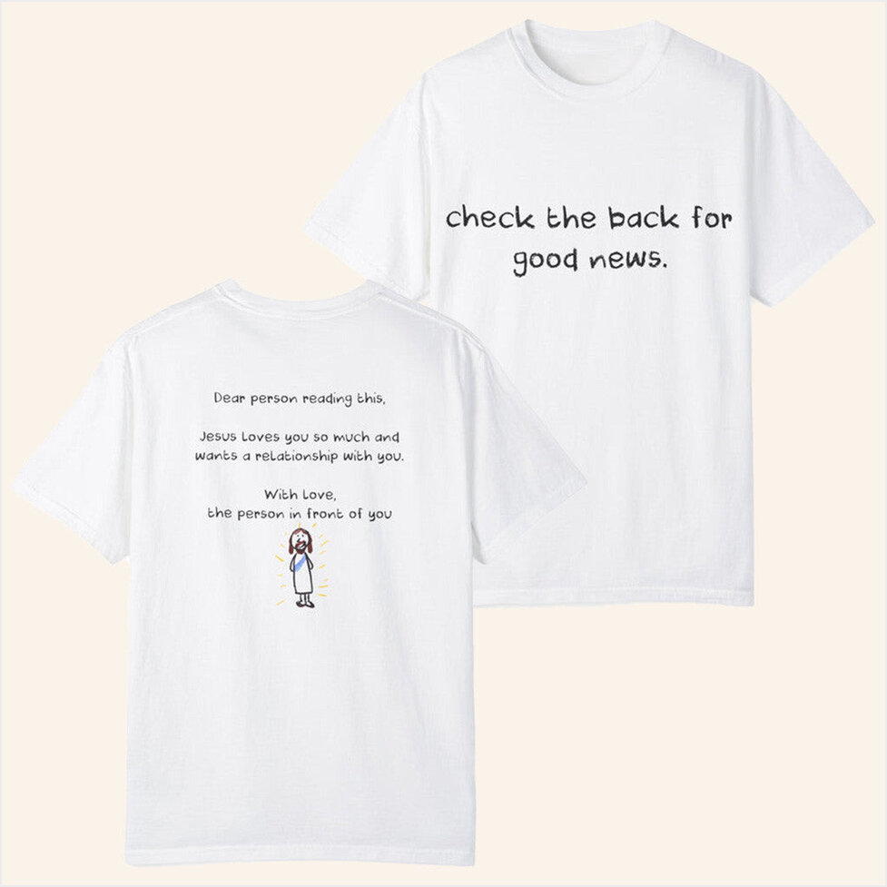 Check The Back For Good News T-Shirt Bryce Crawford Merch Birthday Gifts For BFF