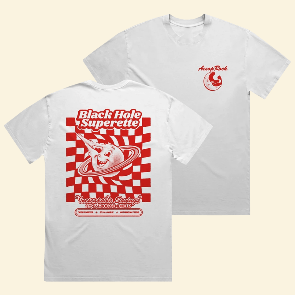 Checkers Shirt Aesop Rock Merch White Good Birthday Gifts For Friends Christmas Presents