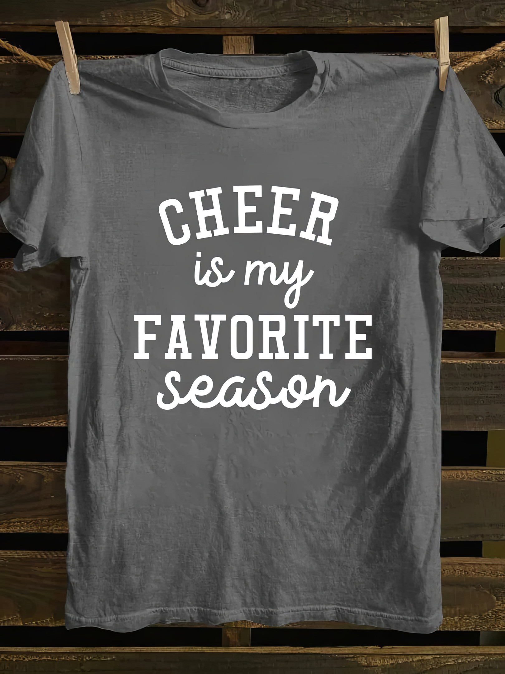Cheer Is My Favorite Season T-shirt Vintage Tees Gifts For Friends