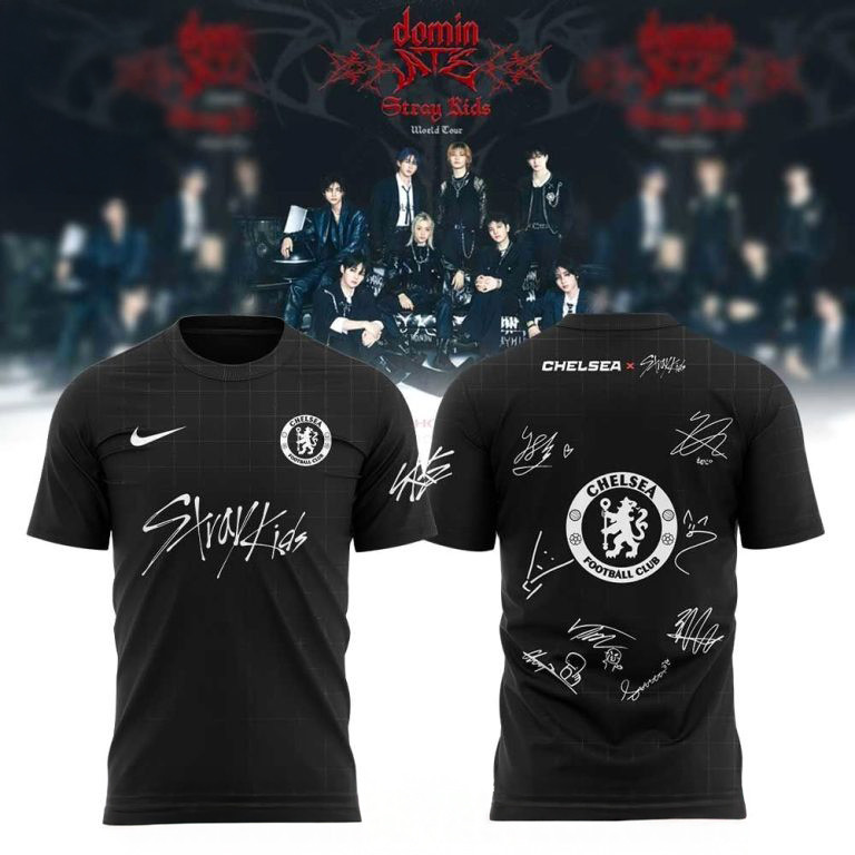 Chelsea F.C x Stray Kids Show Signature Shirt Fan Merch Present For Husband