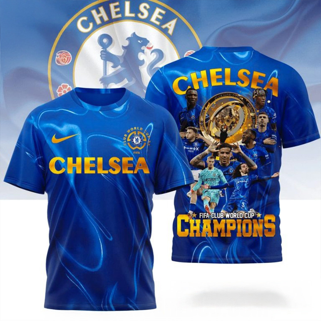 Chelsea FIFA Club World Cup Champions 2025 T-Shirt Fan Merch Gifts For Dad