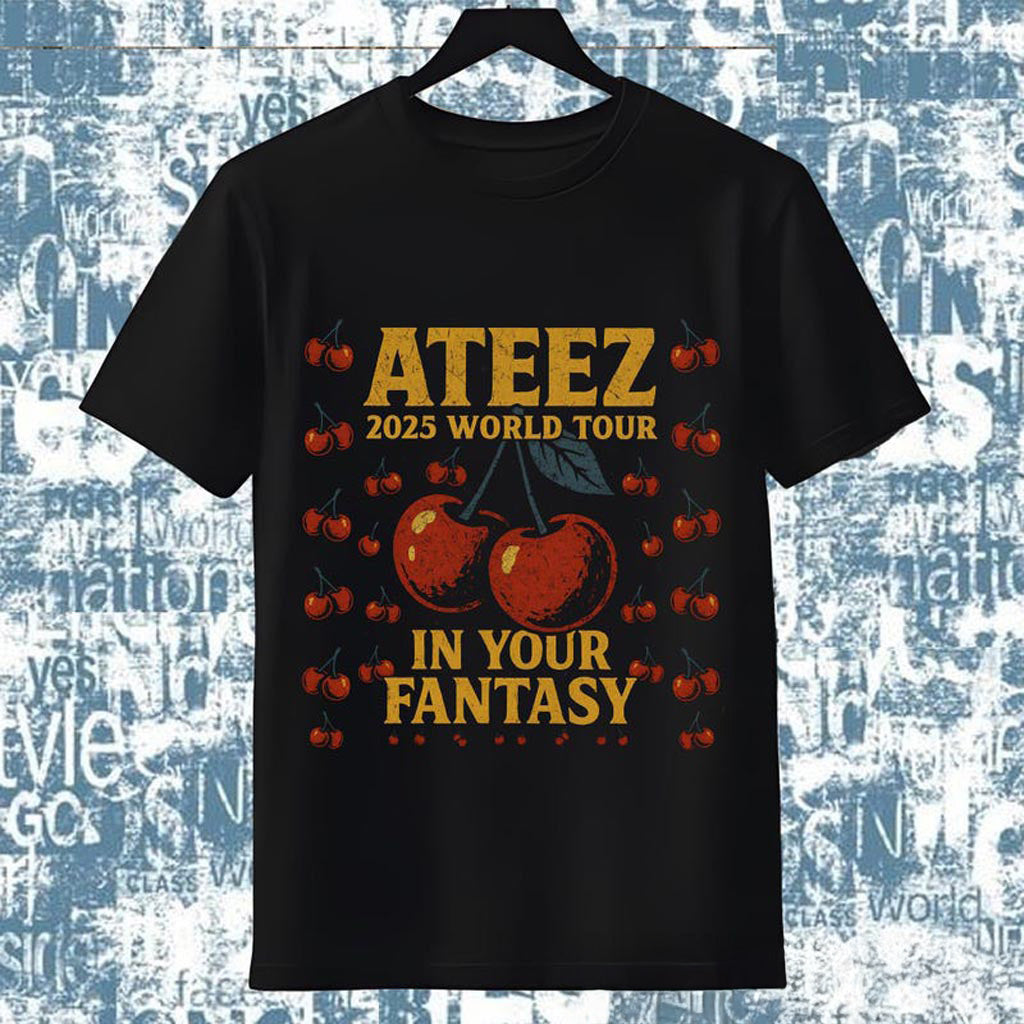 Cherry Ateez 2025 World Tour in Your Fantasy Tshirt, ATEEZ Golden Hour Part