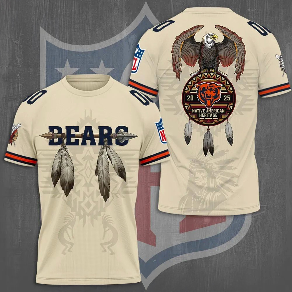 Chicago Bears X Native American Heritage Shirt Chicago Bears Merch Football Fan Gifts