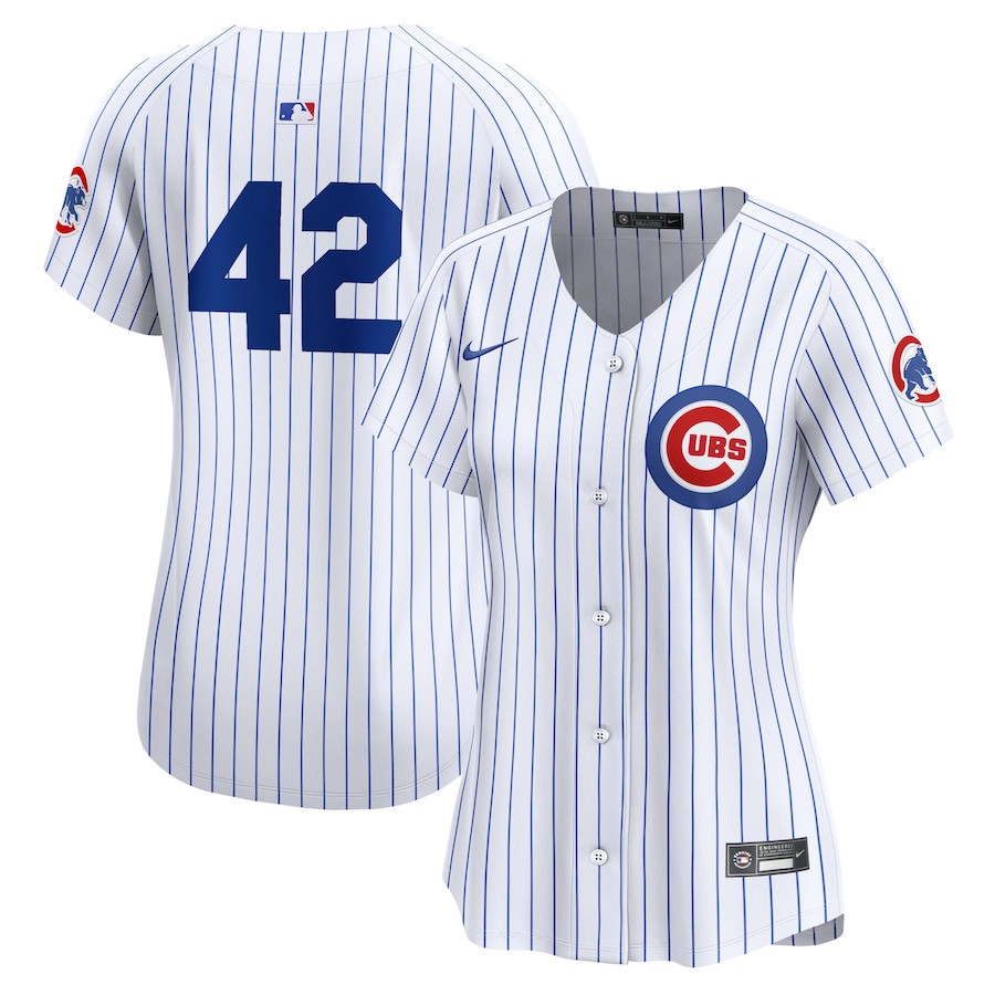 Chicago Cubs 2024 Jackie Robinson Day Home Limited Women Jersey - White - JS228