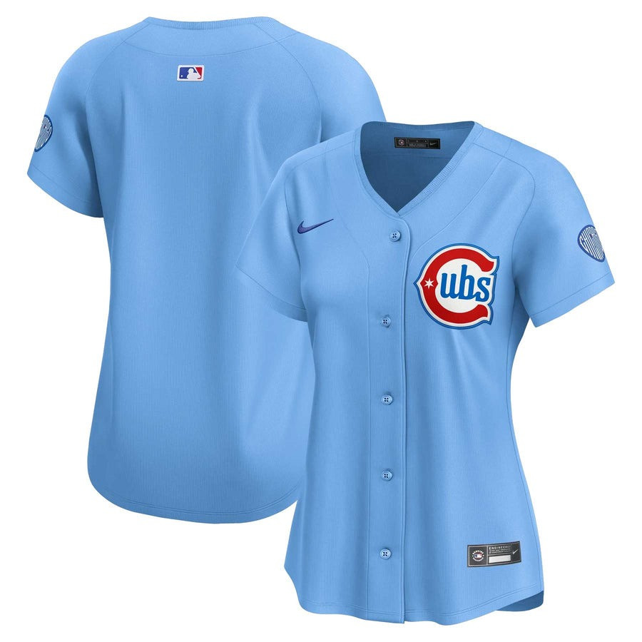 Chicago Cubs Alternate Light Blue Women’s Jersey MLB Chicago Cubs New Uniforms Merch