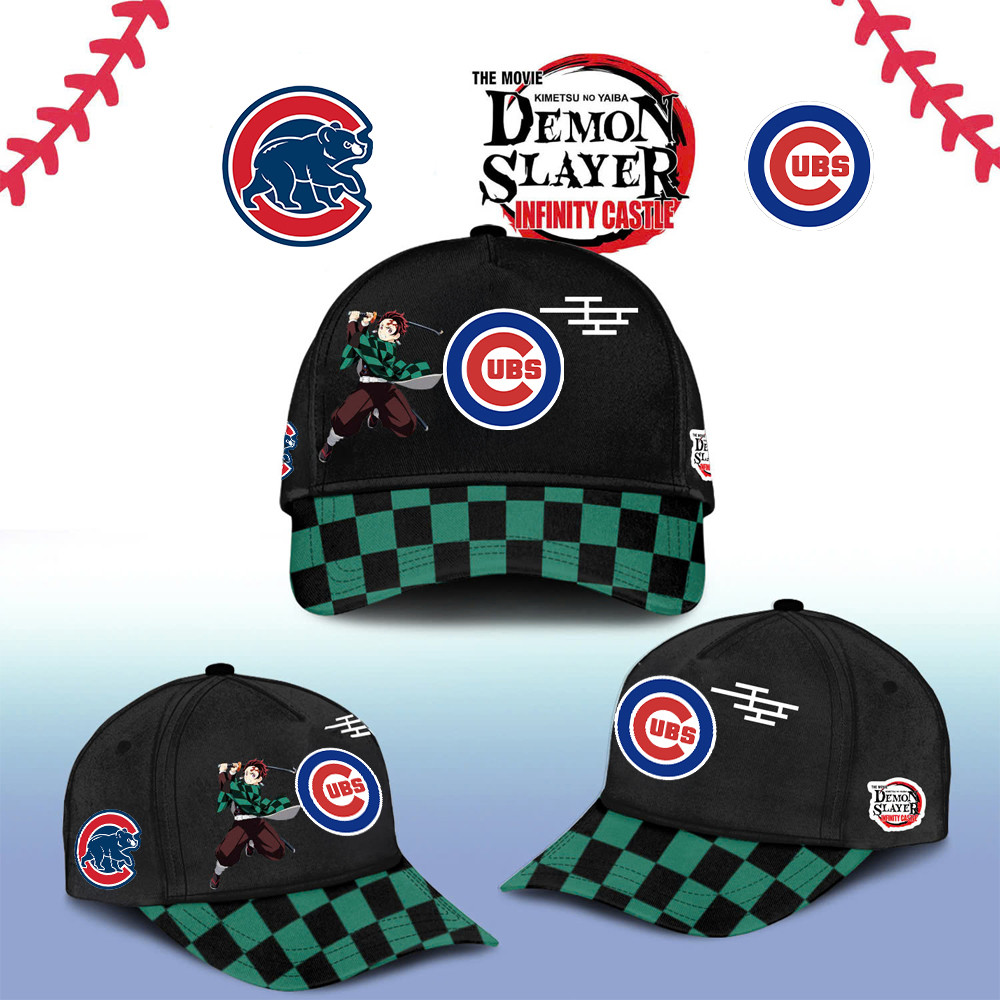 Chicago Cubs Demon Slayer Tanjiro Cap 2025 Gift Ideas For Baseball Fans