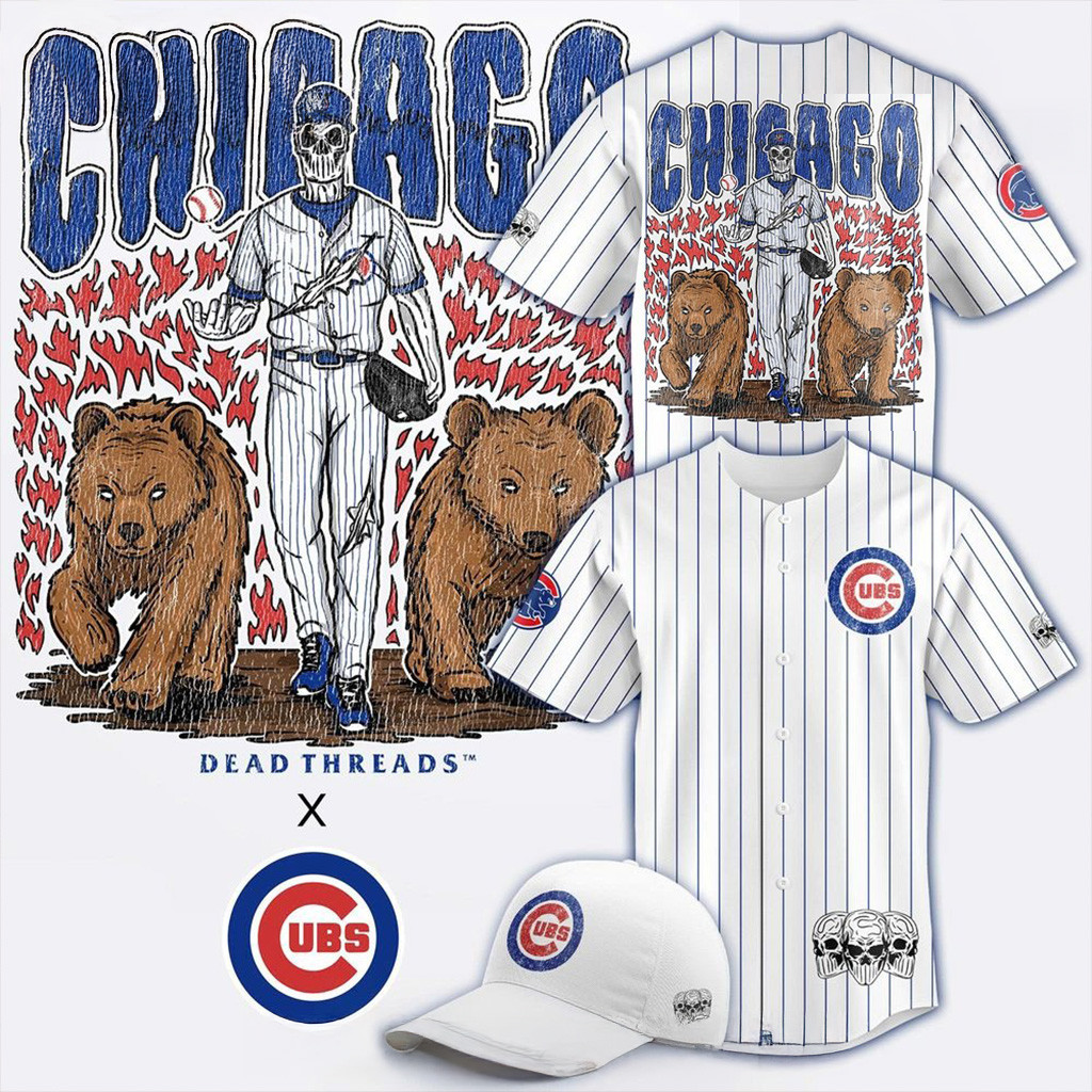 Chicago Cubs MLB x Dead Threads Night 2025 Jersey Chicago Cubs Merch Gifts For Fans