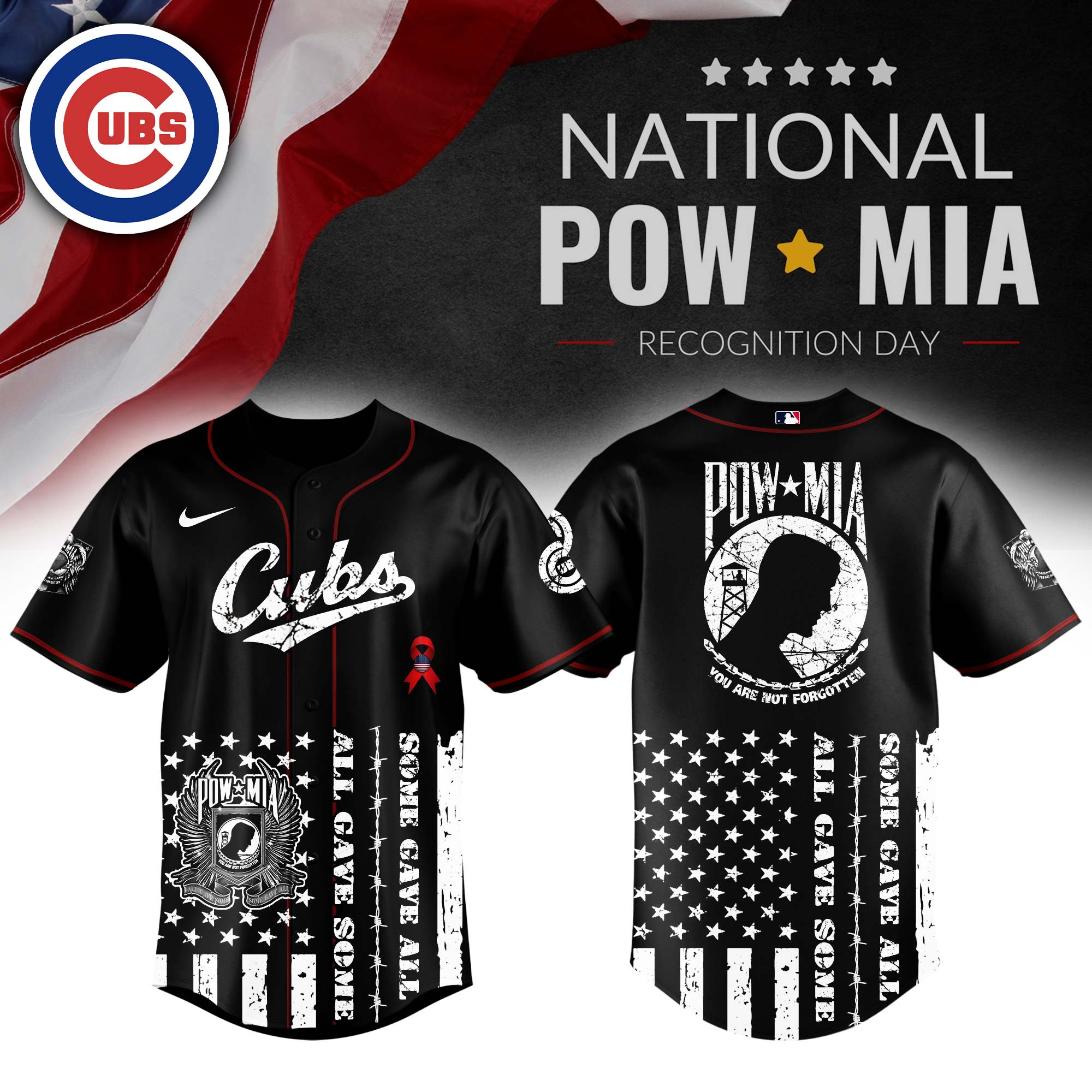 Chicago Cubs Mlb X National Powmia Recognition Day Baseball Jersey For Fans