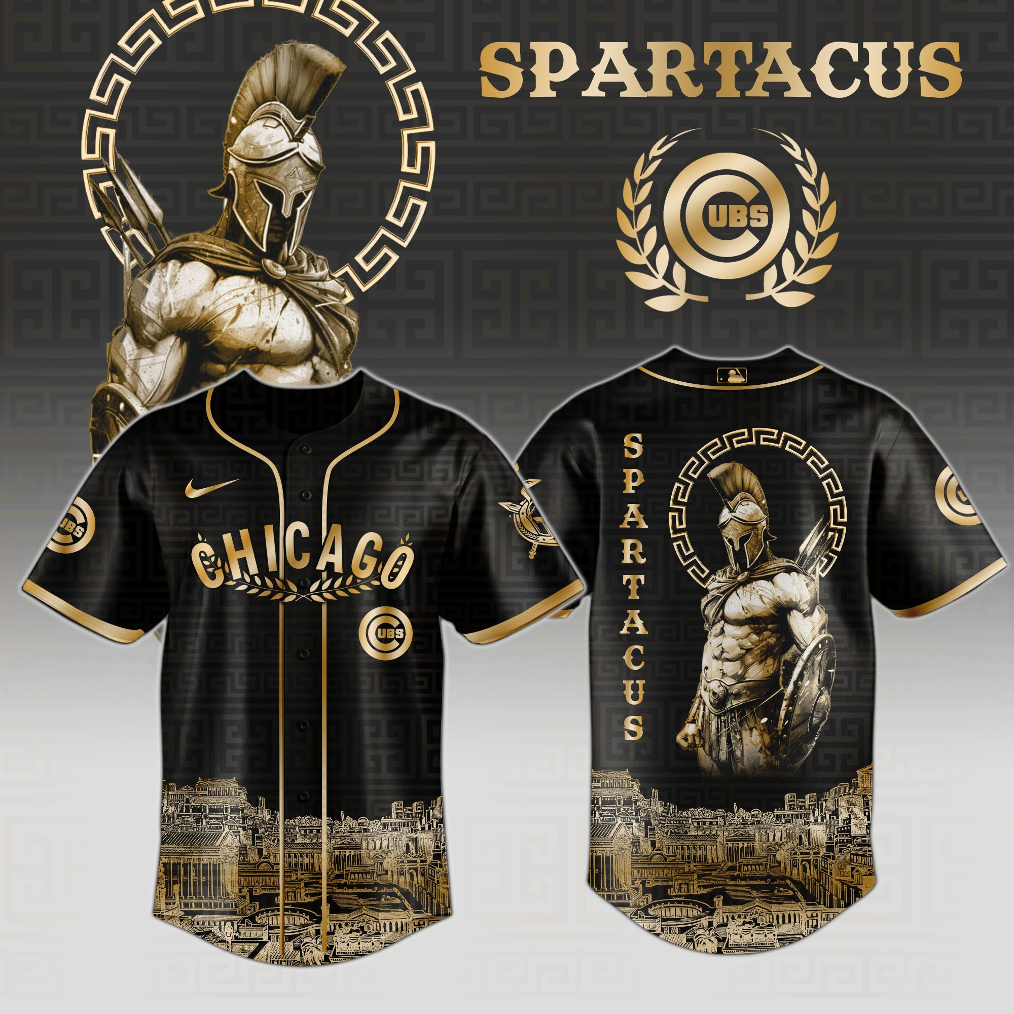 Chicago Cubs Mlb X Spartacus Baseball Jersey For Fans
