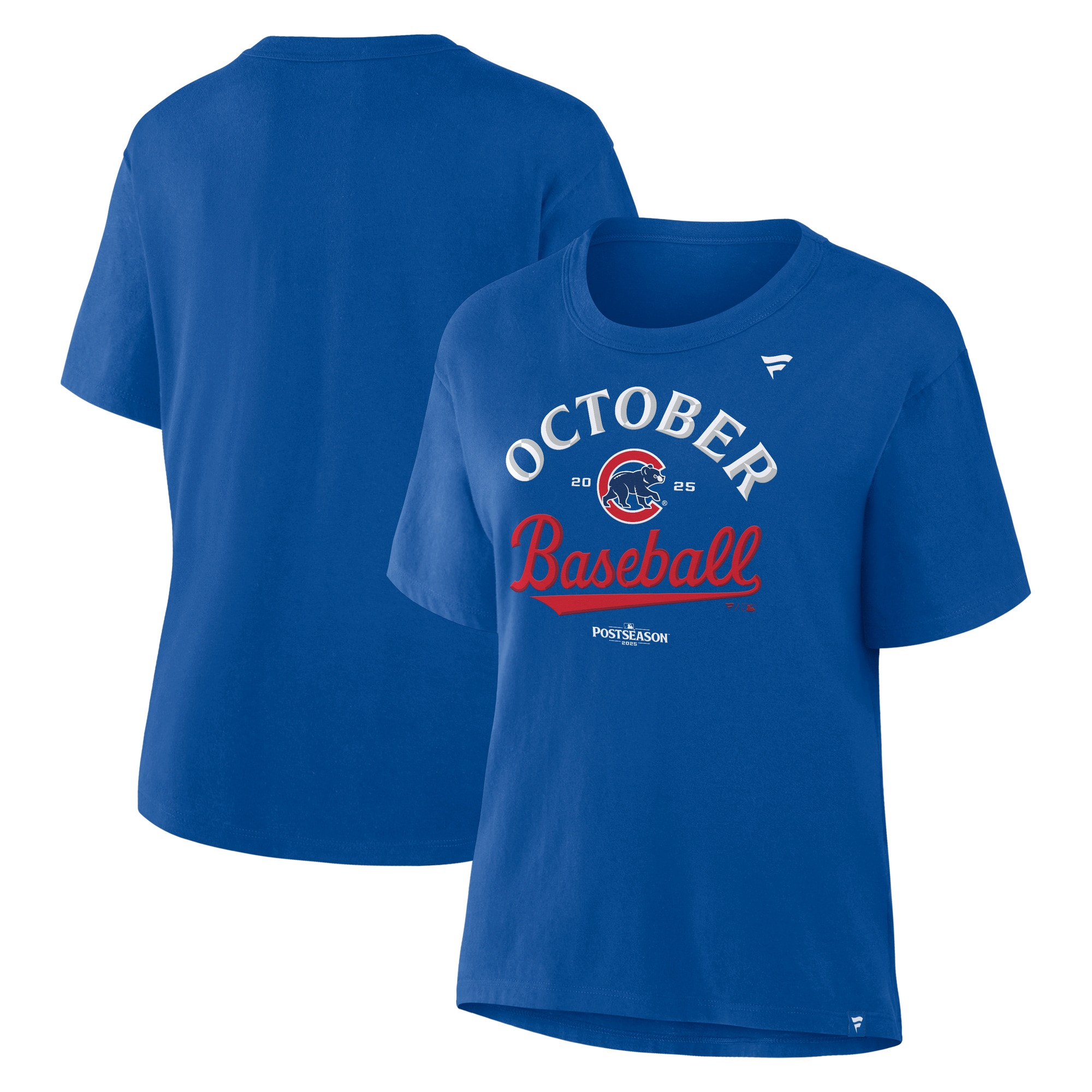 Chicago Cubs October Baseball Merch T-shirt Royal 2025 Mlb Postseason Best Sport Player Gifts