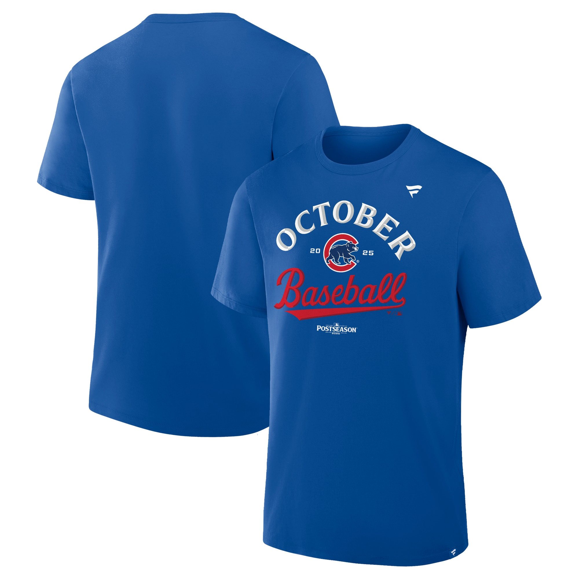 Chicago Cubs October Baseball T-shirt Royal 2025 Mlb Postseason Best Sport Player Presents