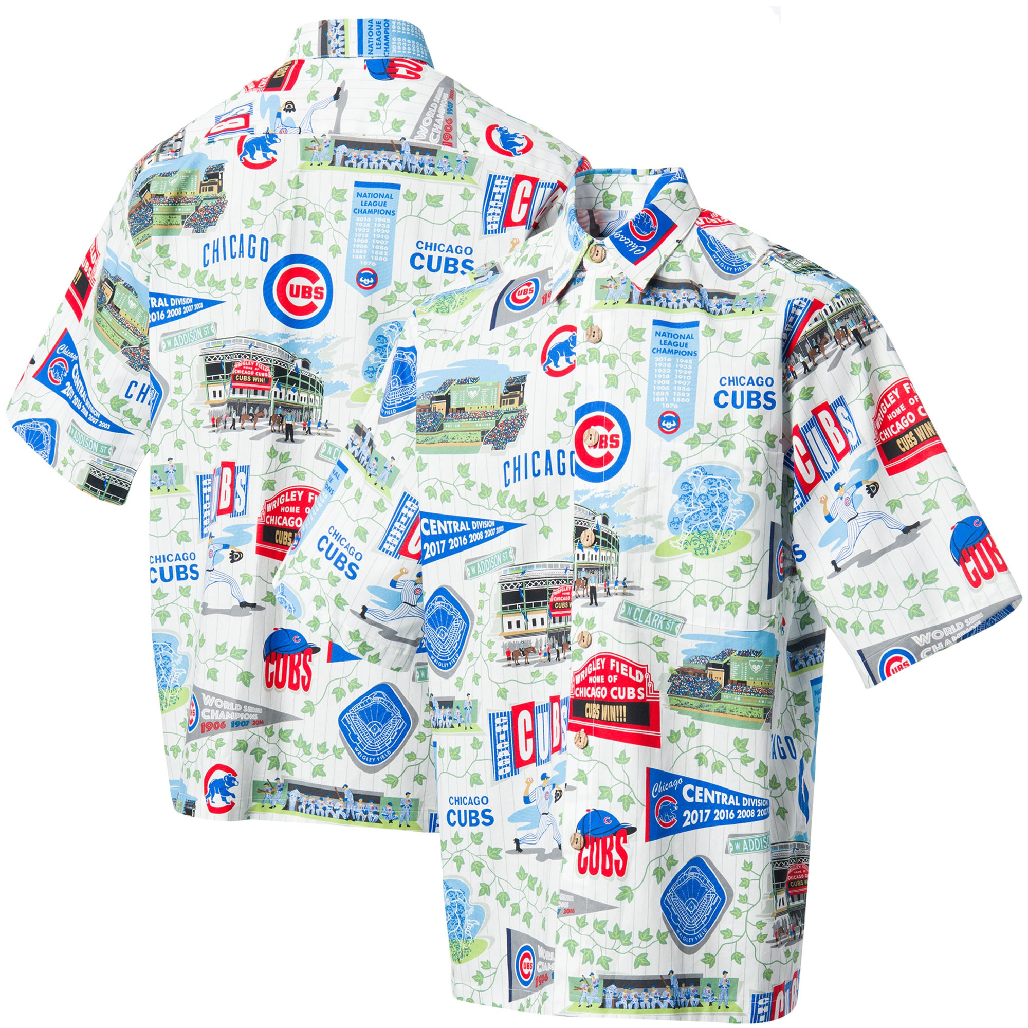 Chicago Cubs Reyn Spooner Scenic MLB Hawaiian Shirt Merch Gift