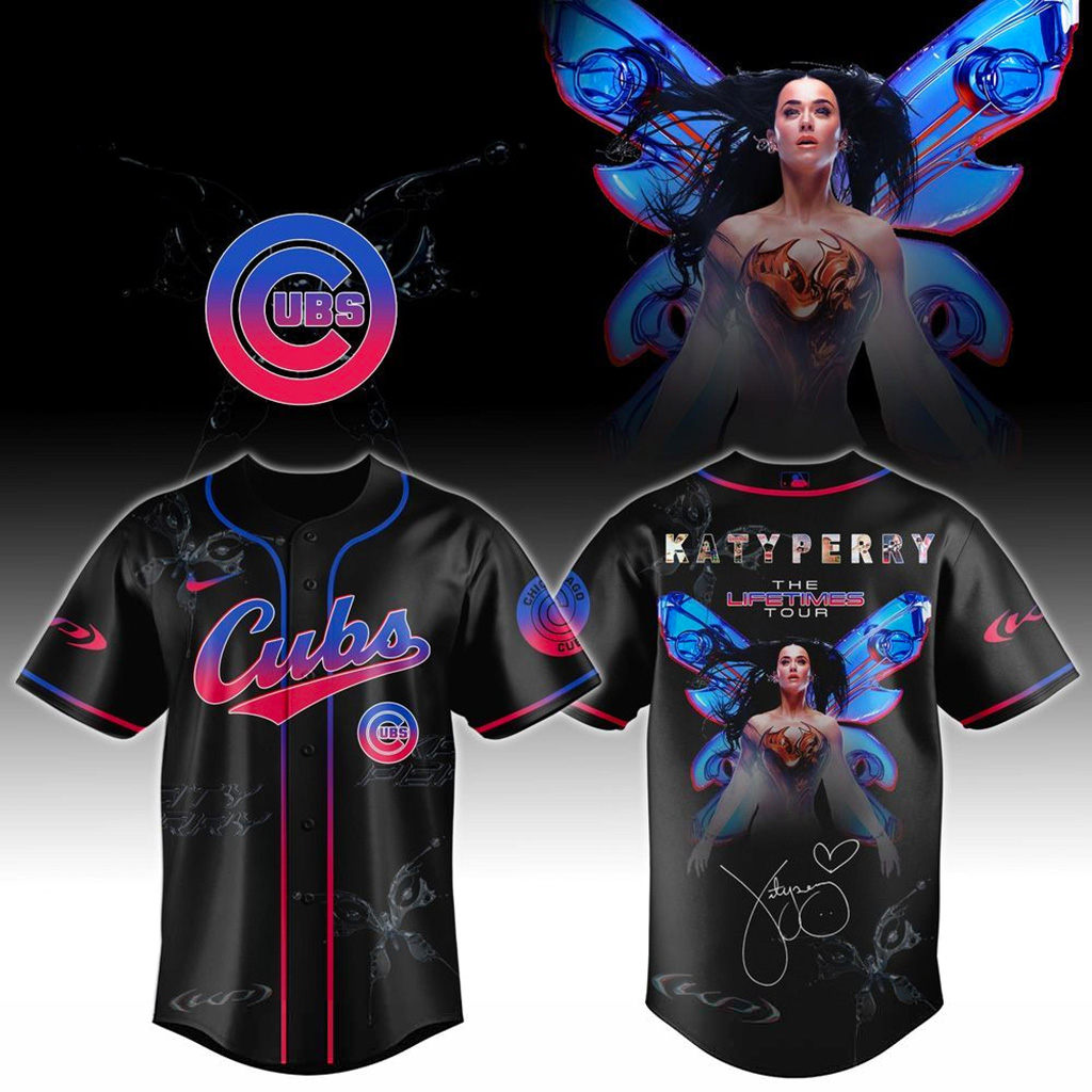 Chicago Cubs X Katy Perry The Lifetimes Tour 2025 Jersey Chicago Cubs Merch Gifts For Wife