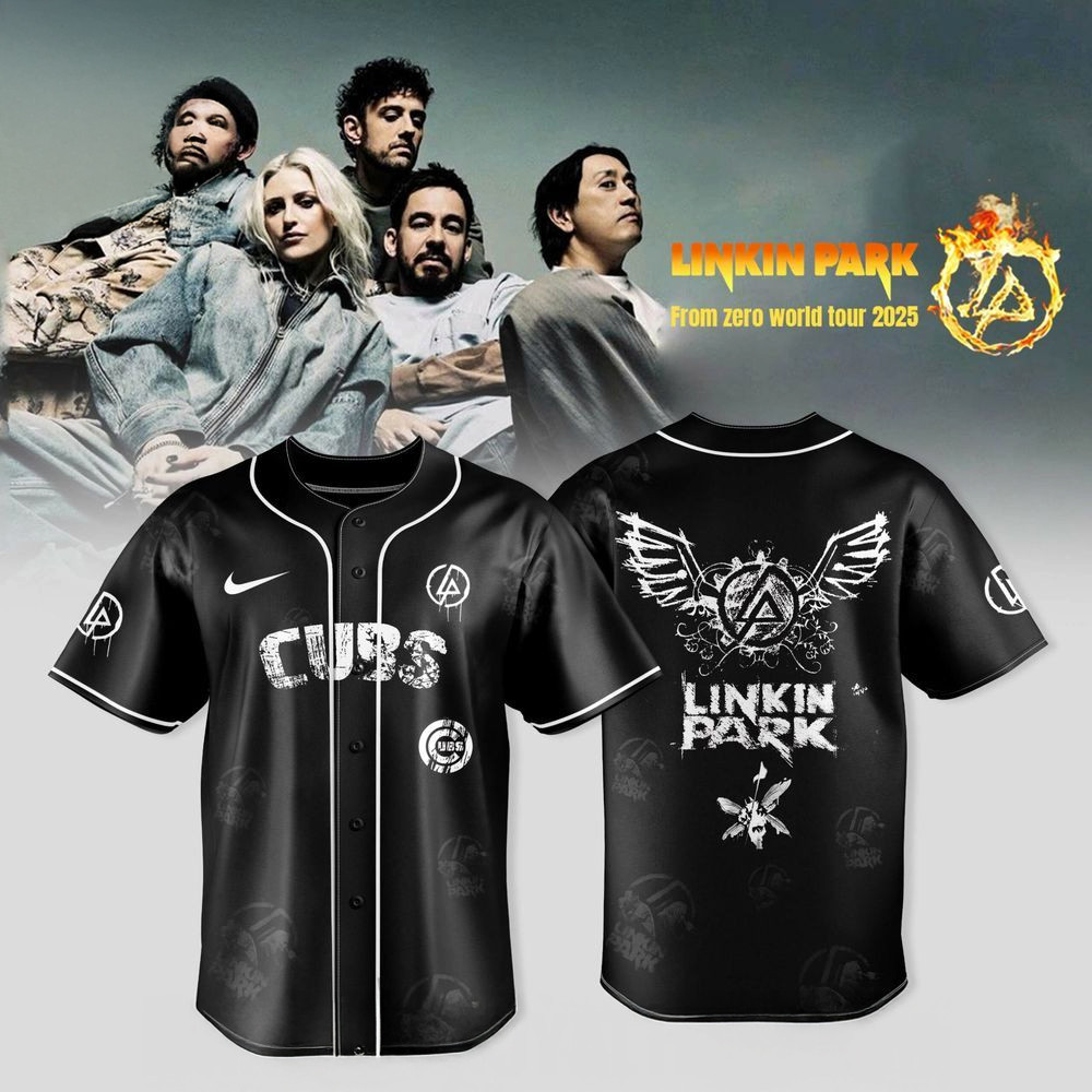 Chicago Cubs X Linkin Park From Zero World Tour 2025 Jersey Chicago Cubs Merch Fans Gifts