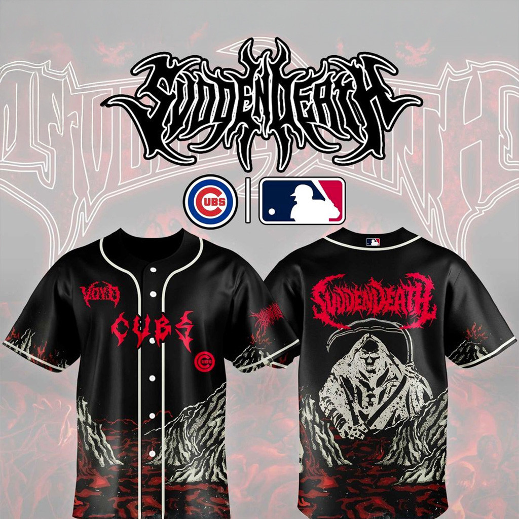 Chicago Cubs X Voyd Svdden Death Jersey Chicago Cubs Merch Gifts For Husband